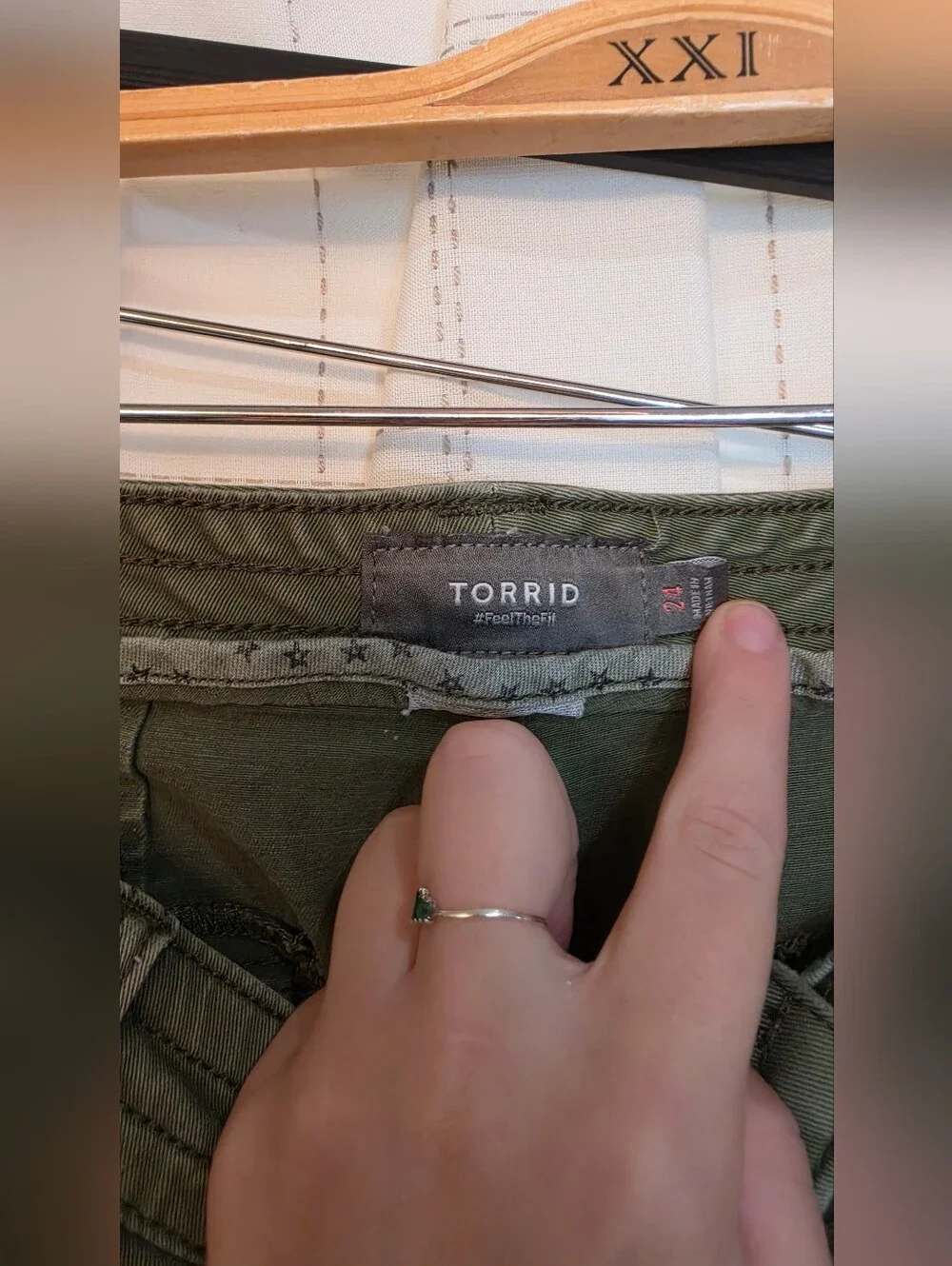 torrid Olive Green Cargo Shorts